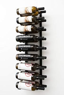 VintageView W Series (3 Ft) - 18 Bottle Wall Mounted Wine Rack (Satin Black) Stylish Modern Wine ... | Amazon (US)