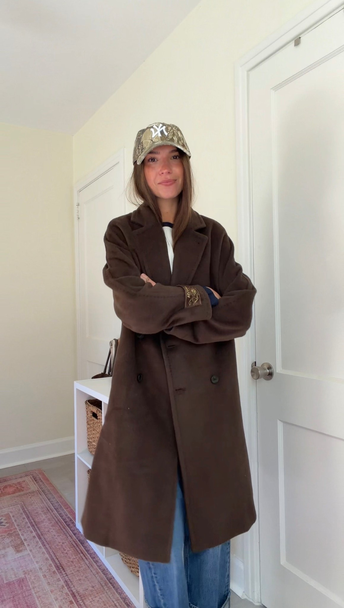 Xxs in the slouch coat in burnt cedar!!!! @Aritzia 

#LTKootd #LTKSeasonal #LTKTravel