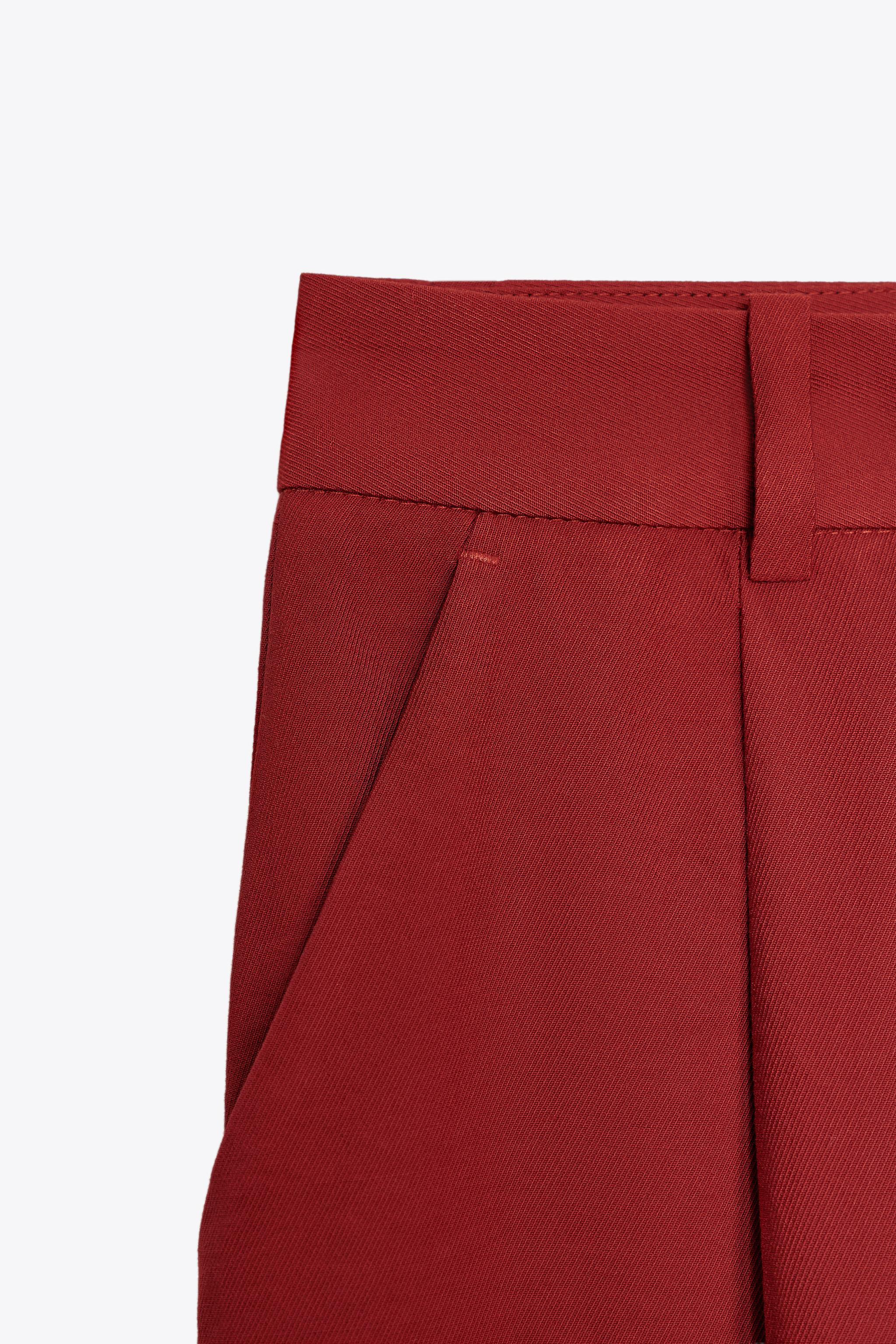 PLEATED WIDE LEG PANTS | Zara US