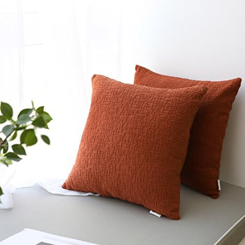 Kevin Textile Decor Solid Decorative Toss Euro Pillow Cover Case Striped Corduroy Cushion Cover f... | Amazon (US)
