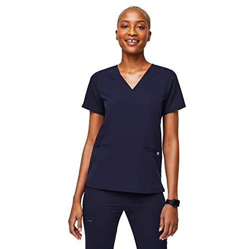 FIGS Casma Three-Pocket Scrub Top for Women – Navy Blue, M | Amazon (US)
