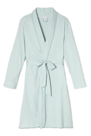 Pima Robe in Parisian Green | LAKE Pajamas