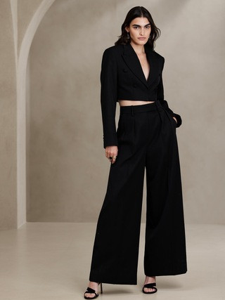 Cara Wool-Blend Pant | Banana Republic (US)