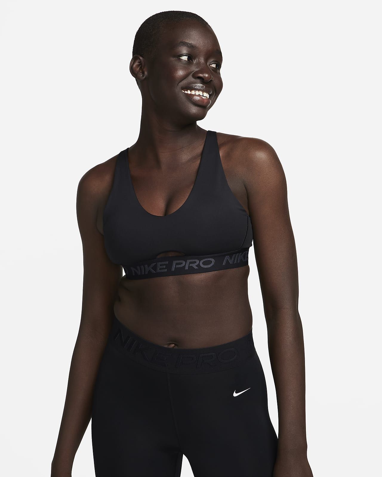 Nike Pro Indy Plunge Women's Medium-Support Padded Sports Bra. Nike.com | Nike (US)