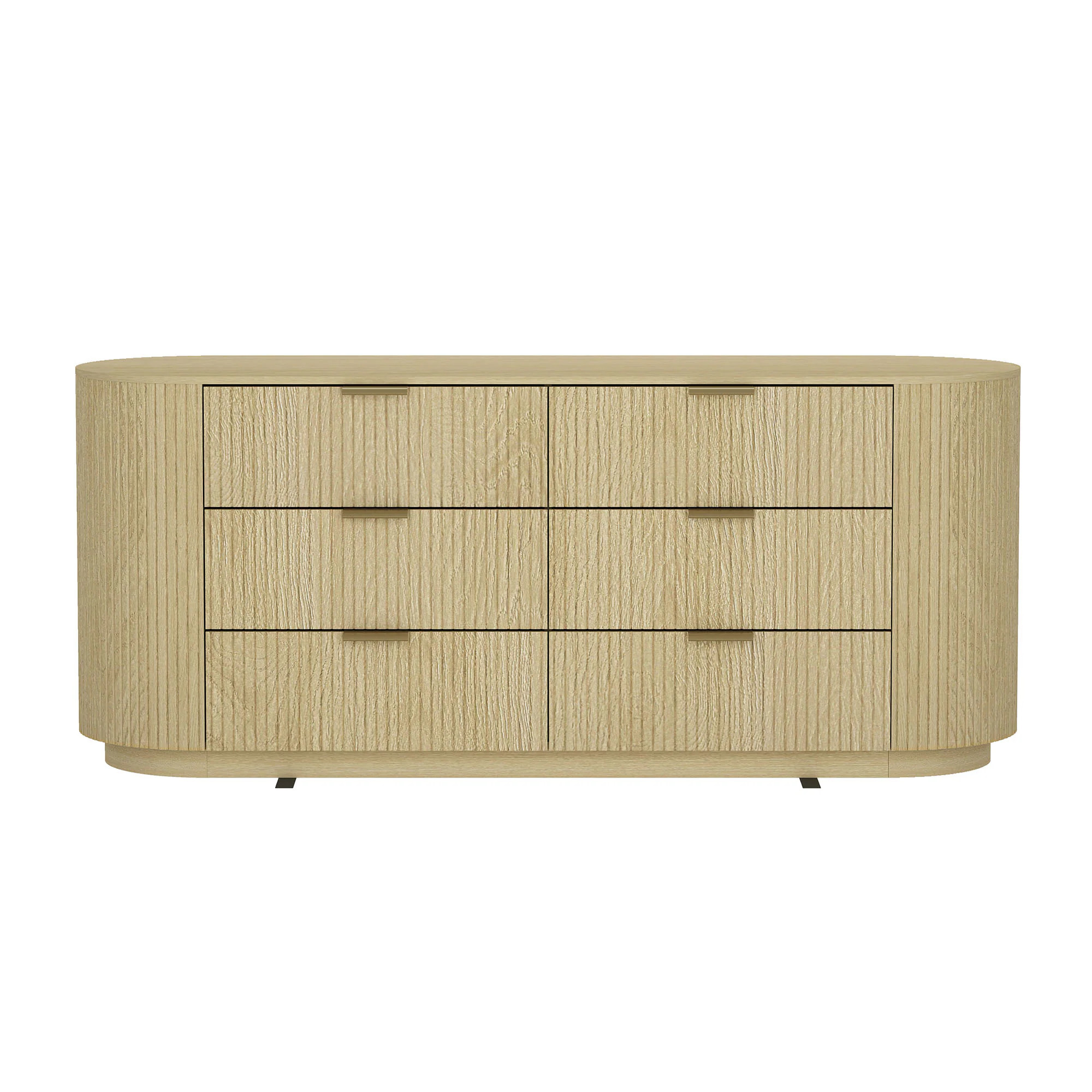LUXEYARD Olivia 71in Dresser in Natural Oak (6-Drawer) | DS-J-365064-138 | Lowe's