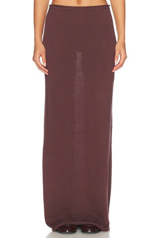 Helsa Palmer Knit Skirt in Brown | FWRD 