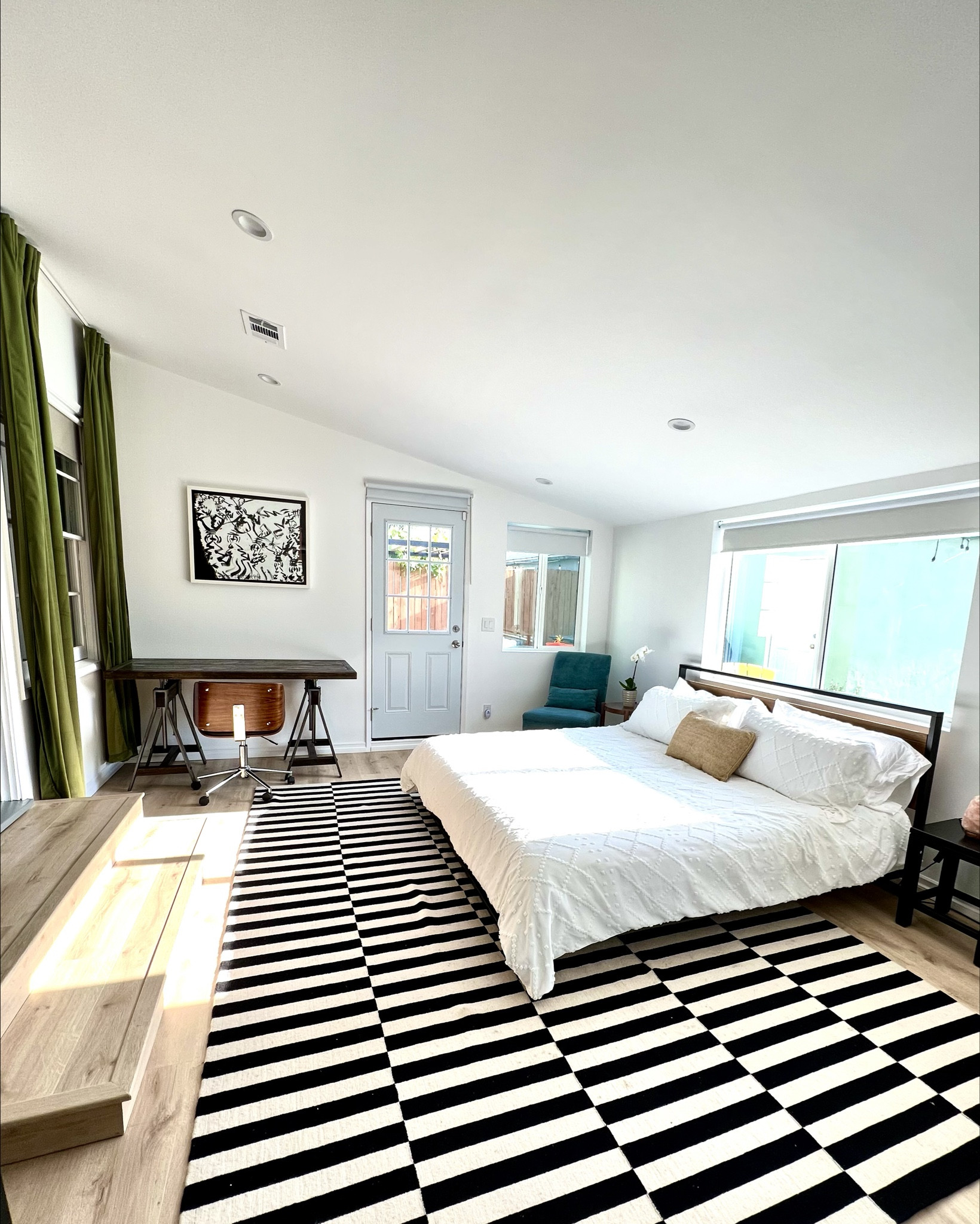 I love our new guest bedroom. To build this extension of our LA home took around 4 months, but finally our family get to enjoy it #bedroom #renovation #home #building #midcentury #modern #design 

#LTKFamily #LTKVideo #LTKHome