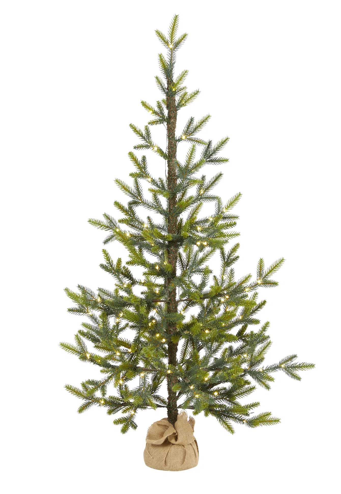 The Holiday Aisle® Green Artificial Pine Cashmere Christmas Tree with LED Lights & Reviews | Way... | Wayfair North America