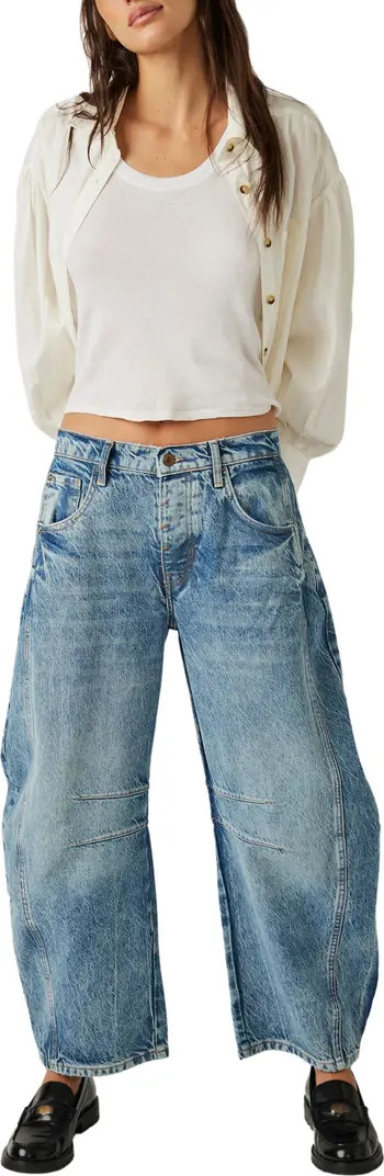 Lucky You Mid Rise Barrel Leg Jeans | Nordstrom