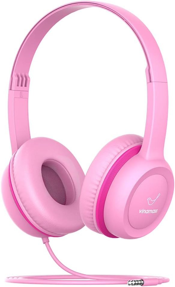 vinamass Kids Headphones, Ear Headphones for Kids, Wired Headphones with Safe Volume Limiter 85dB... | Amazon (US)