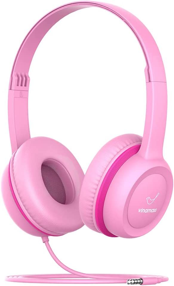 vinamass Kids Headphones, Ear Headphones for Kids, Wired Headphones with Safe Volume Limiter 85dB... | Amazon (US)