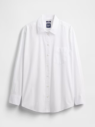 Organic Cotton Poplin Big Shirt | Gap (US)