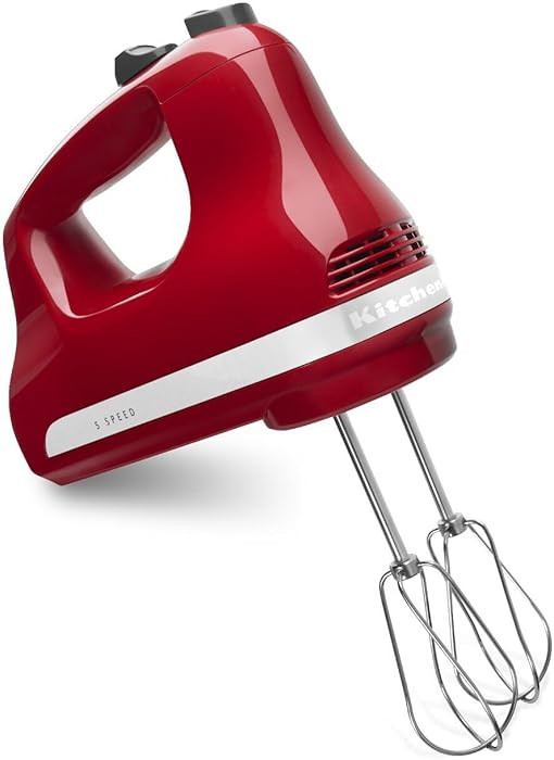 KitchenAid 5 Ultra Power Speed Hand Mixer - KHM512, Empire Red | Amazon (US)