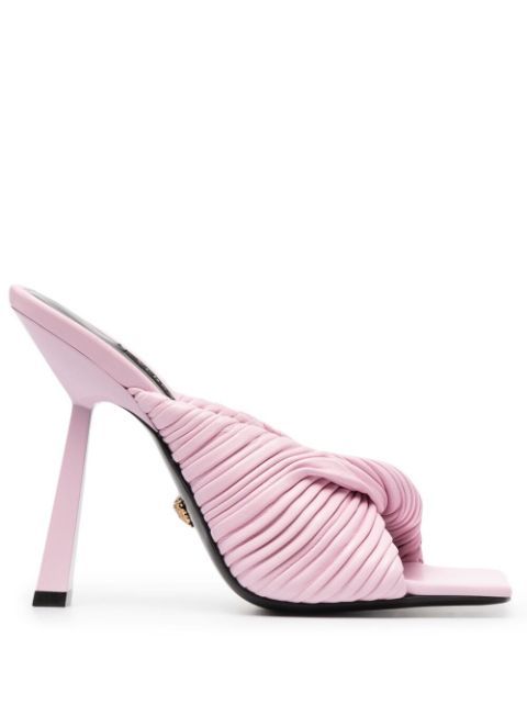 Versace Mules Con Efecto Plisado - Farfetch | Farfetch (RoW)