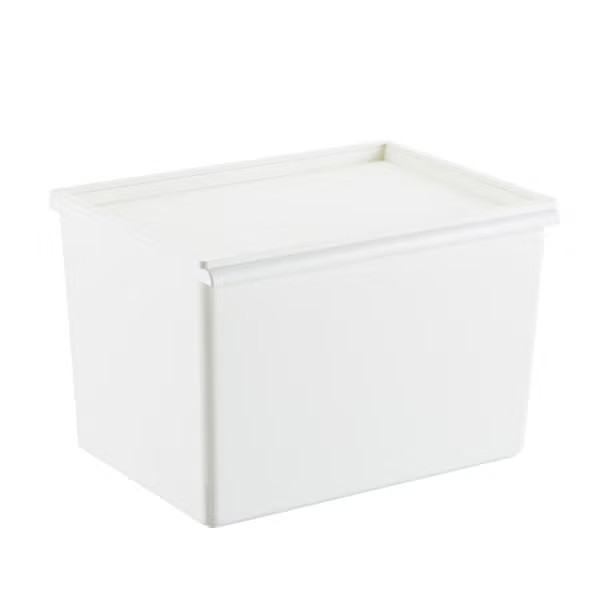 Plastic Stacking Bins with Lids | The Container Store