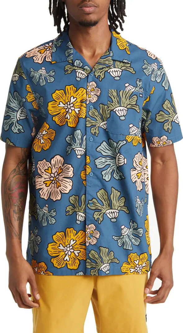 Belmont Floral Short Sleeve Button-Up Camp Shirt | Nordstrom