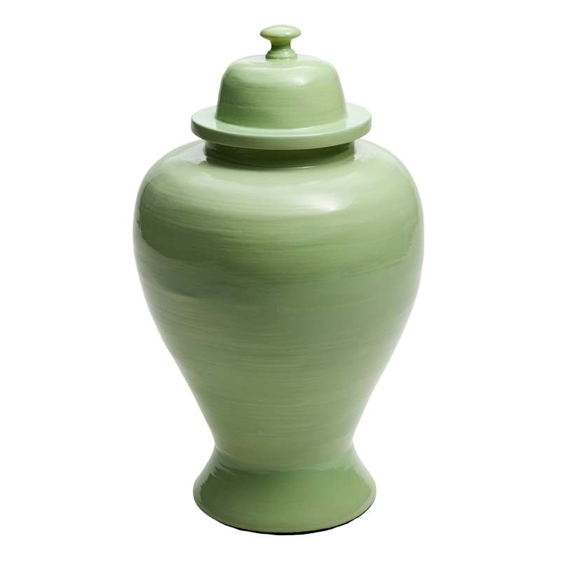 Green Bamboo Ginger Jar, 12" | At Home