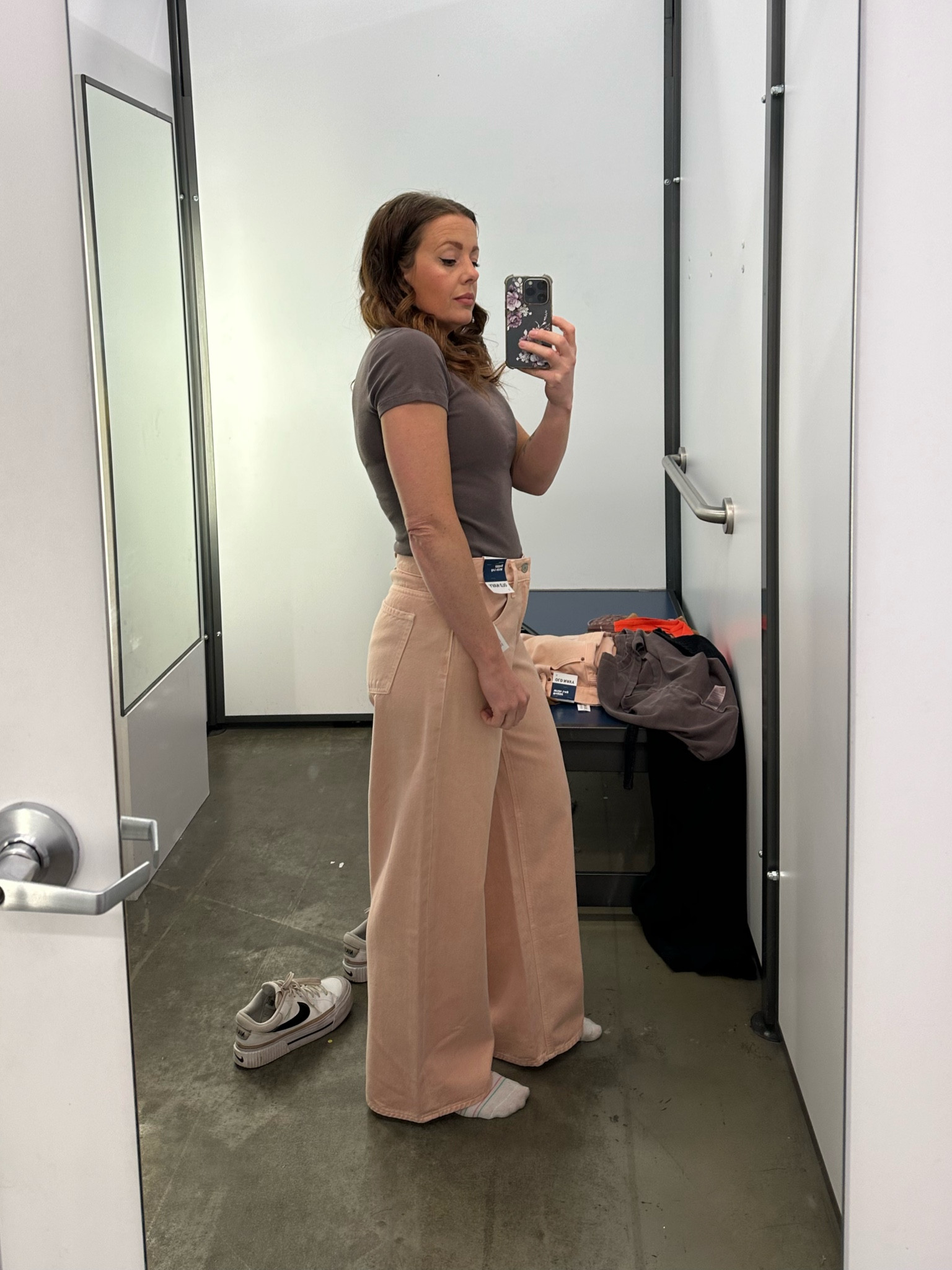 Best outfit ever. On sale both pieces for $35 steal! I’m wearing a size small in the top and a 0 in the wide leg jean. 

#LTKstyletip #LTKSeasonal #LTKsalealert