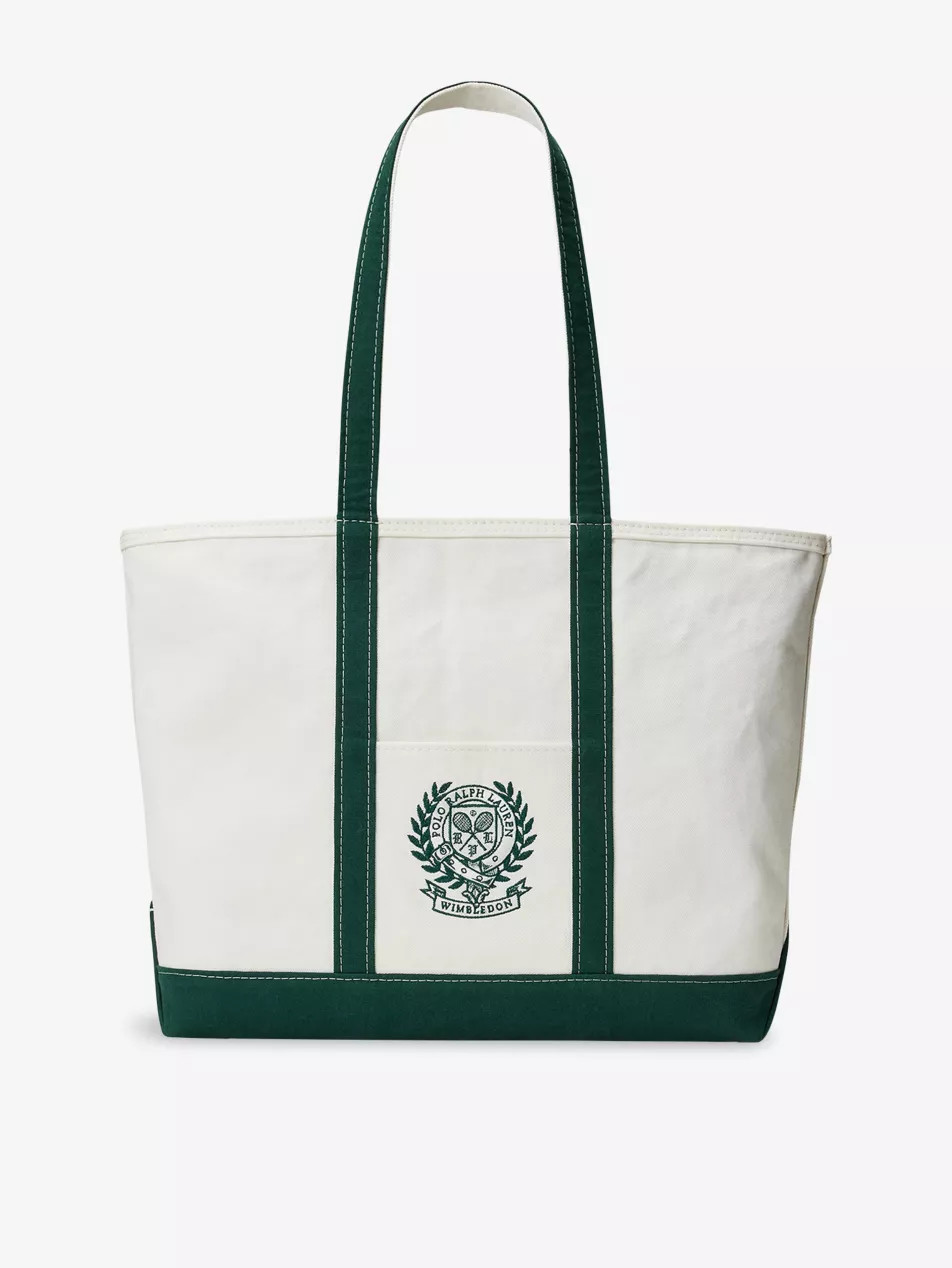 Polo Ralph Lauren x Wimbledon Large Canvas Tote Bag | Selfridges