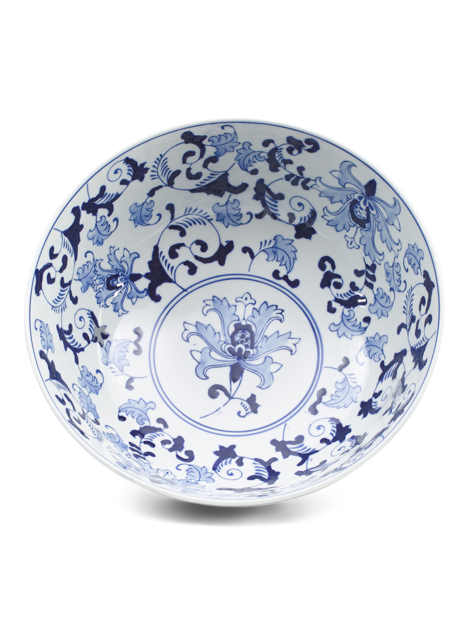 13.75in Floral Chinoiserie Decorative Bowl | Marshalls