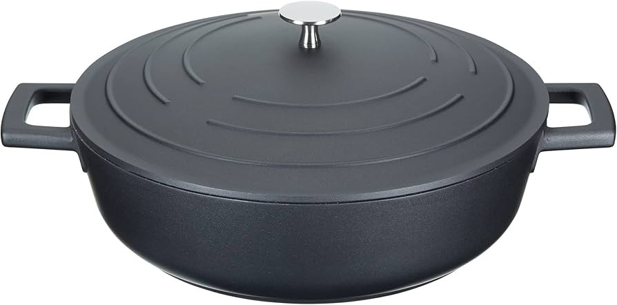 MasterClass Shallow Casserole Dish with Lid 4L/28 cm, Lightweight Cast Aluminium, Induction Hob a... | Amazon (UK)