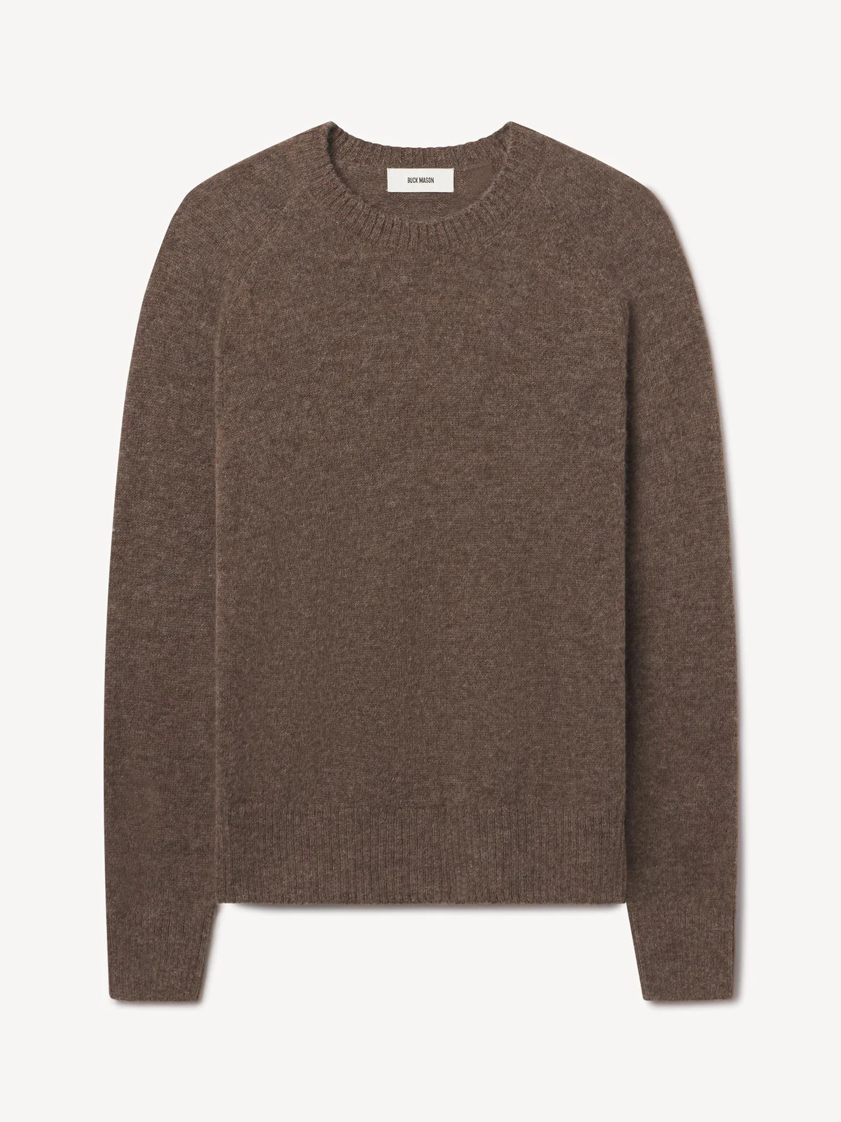 Heather Chestnut Shaggy Alpaca Saddle Crew - Buck Mason- Modern American Classics | Buck Mason