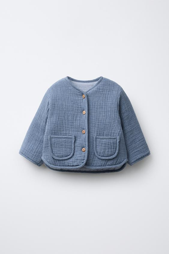 TEXTURED QUILTED JACKET | Zara US