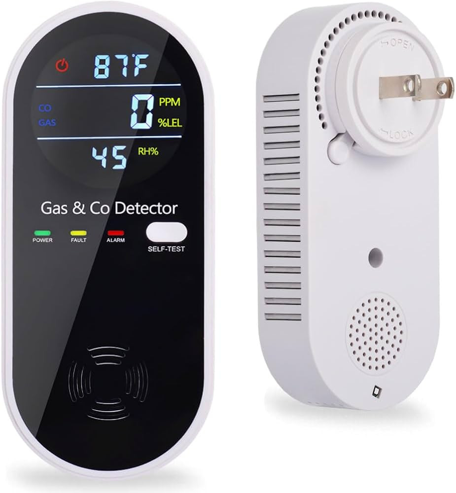 Plug in Carbon Monoxide and Natural Gas Detector, Combination Gas & Carbon Monoxide Detectors for... | Amazon (US)
