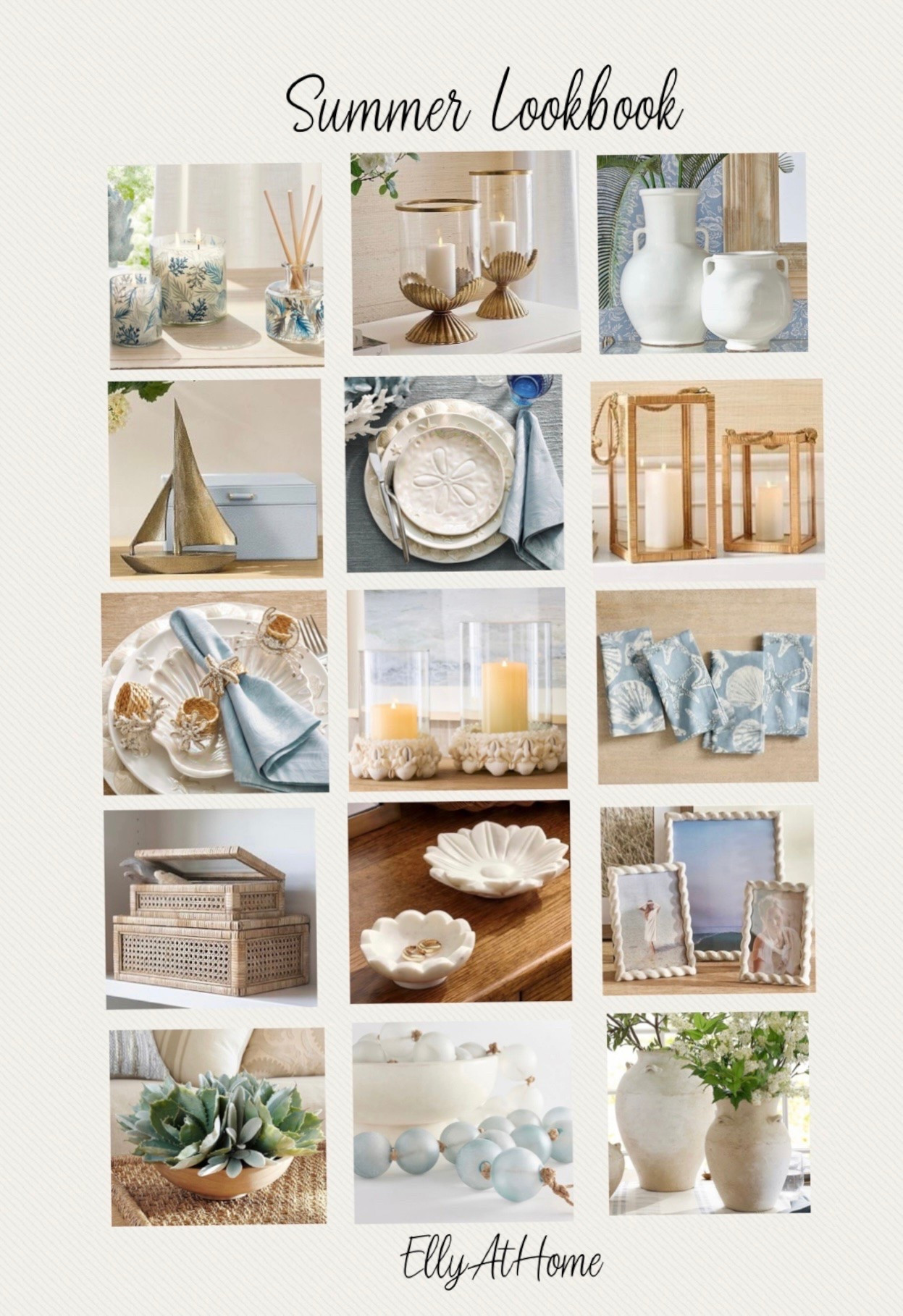 Straight from the coastal summer lookbook at Pottery Barn! New coastal, classic home styling! Shop decor, dining, entertaining collections, candleholders, vases, rug, frames, hurricane holders, candles & more! Pottery Barn Some selections on sale!

#LTKHome #LTKSaleAlert