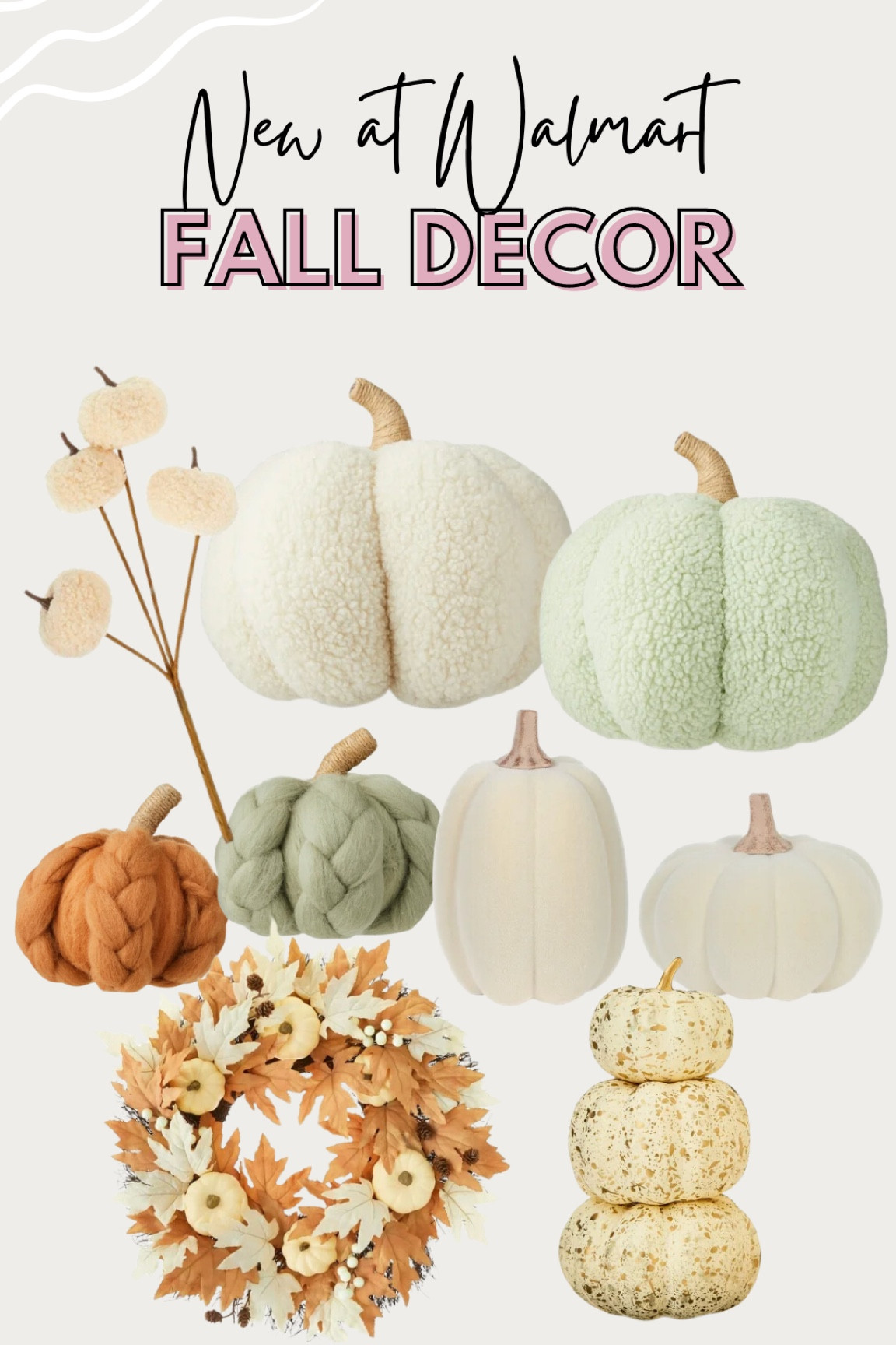 Cute neutral fall decor 🍂 New Walmart drop👏🏻

#LTKSeasonal #LTKHome