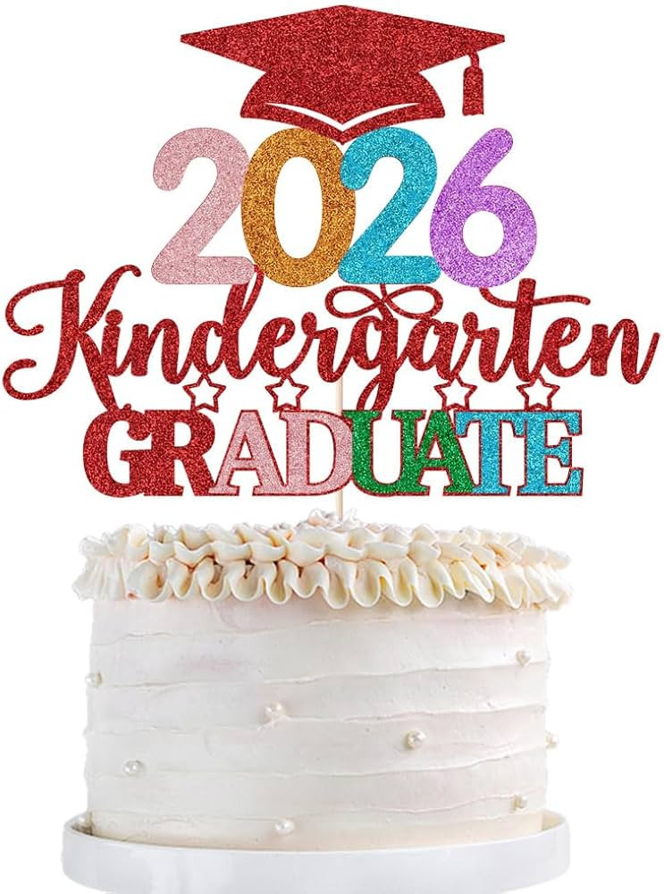 Qertesl Kindergarten Grad Cake Topper,2025 Graduation Cake Topper,Peace Out Kindergarten Next Sto... | Amazon (CA)