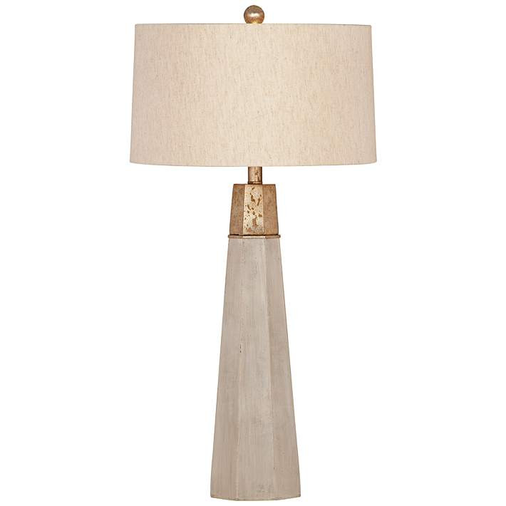 Bassett Rowan 34" High Natural Cement Table Lamp - #58K95 | Lamps Plus | Lamps Plus