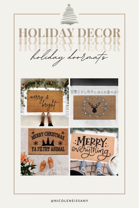 Holiday doormats

// #ltkseasonal door mat, Christmas doormat, Christmas decor, Christmas decorations, holiday decor, holiday decorations, porch

#LTKHoliday #LTKunder50 #LTKhome