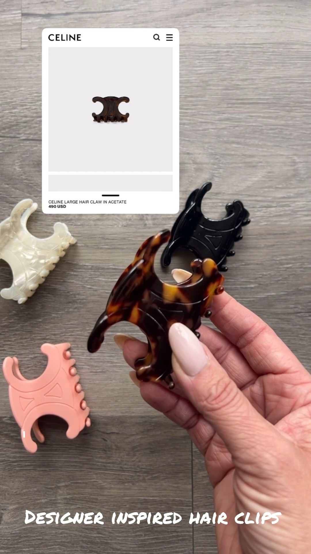 These Celine inspired hair clips are so good! Four for under $30! Designer inspired accessories, Luxe for less, Amazon find, bougie on a budget #LaidbackLuxelife

Hey Beautiful! Feel free to comment on this post if you have any questions! 🫶🏽

Follow me for more fashion finds, beauty faves, lifestyle, home decor, sales and more! So glad you’re here!! XO, Karma

#LTKootd #LTKOver40 #LTKmomlife