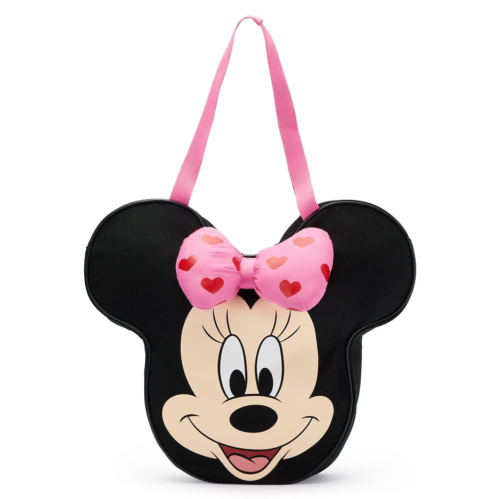 Minnie Mouse Big Face Hearts Canvas Tote Official shopDisney | Disney Store