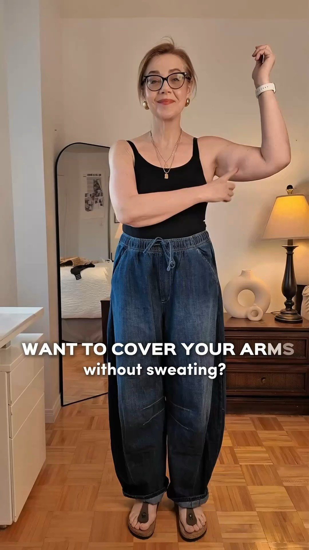 Hot, but prefer a little more coverage in the summer?

Try this simple scarf hack. A large pareo or lightweight scarf can create soft, airy sleeves in seconds, giving you extra coverage for your shoulders and arms while helping protect your skin from the sun.

It’s an easy way to stay cool, feel comfortable, and get more wear out of your favorite tanks and sleeveless tops.

Would you wear it this way?

Comment below⬇️ and tell me what you think of this trick. 👇

Save for inspiration and share with a friend who is always hot but can’t wear sleeveless tops.

If you like my content, please save, comment and especially share with friends - it helps to sustain my channel.

Follow for more easy style and beauty tips for women over 50 ❤️

#LTKsummer #LTKstyletip #LTKover50style