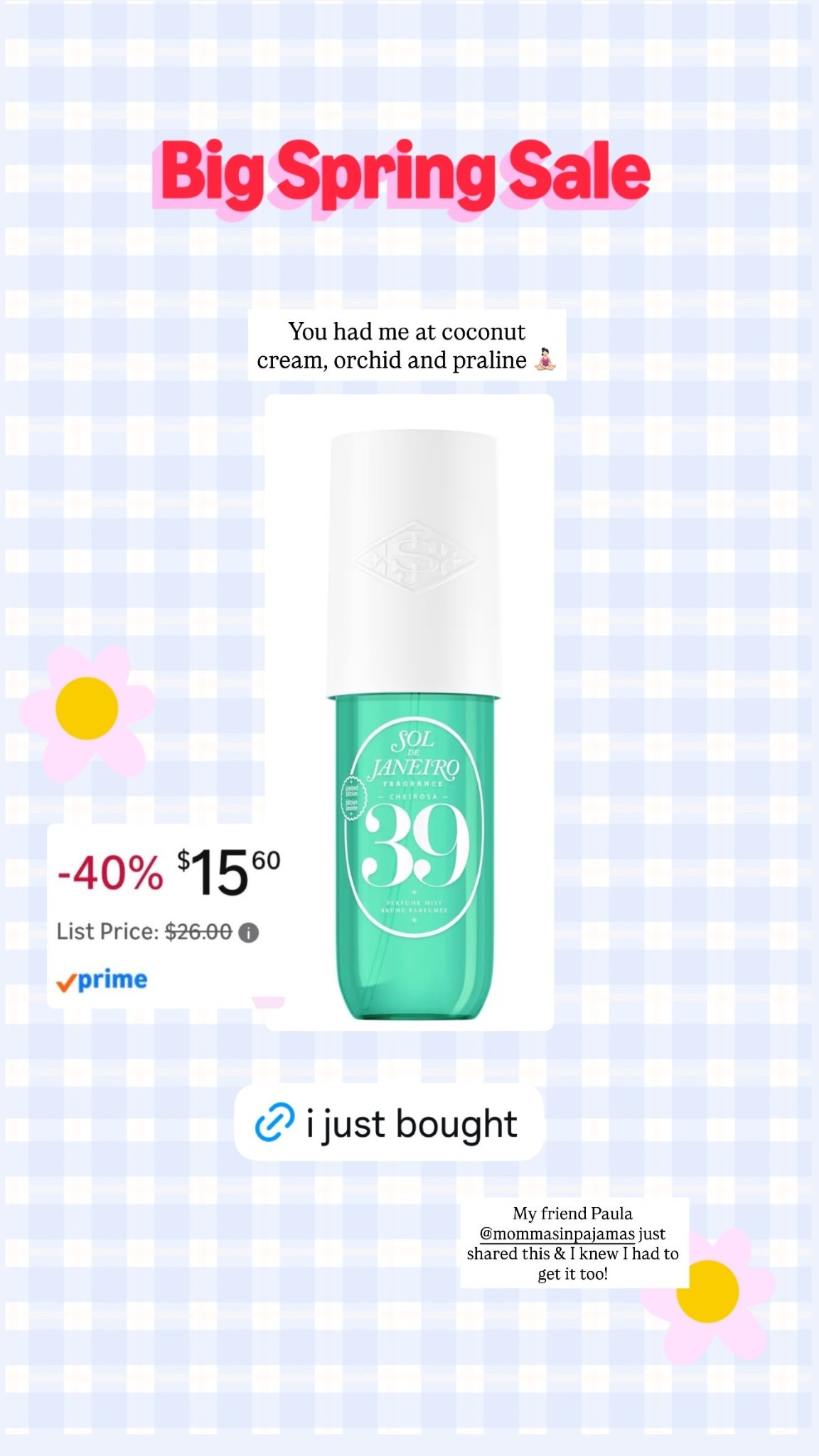 I just bought this -- it had me at coconut cream, orchid and praline 🧘🏻‍♀️ 

 #LTKSaleAlert #LTKBeauty