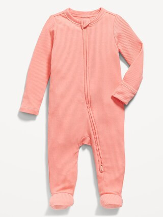 Unisex 2-Way-Zip Sleep & Play Footed One-Piece for Baby | Old Navy (US)
