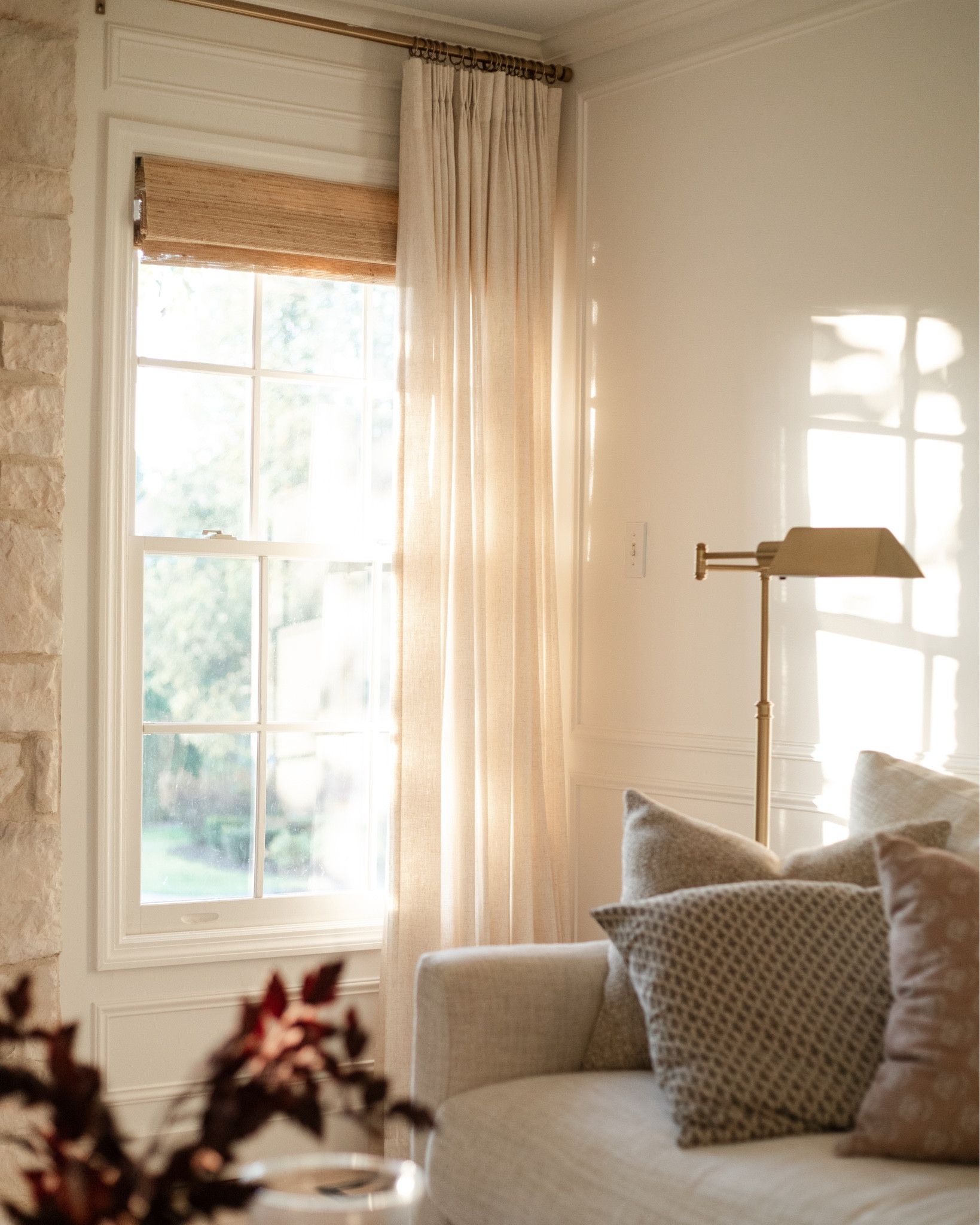 Affordable Amazon pinch pleated curtains! Light filtering linen curtains 
 
I have them doubled for a fuller look 🤍

#LTKHome