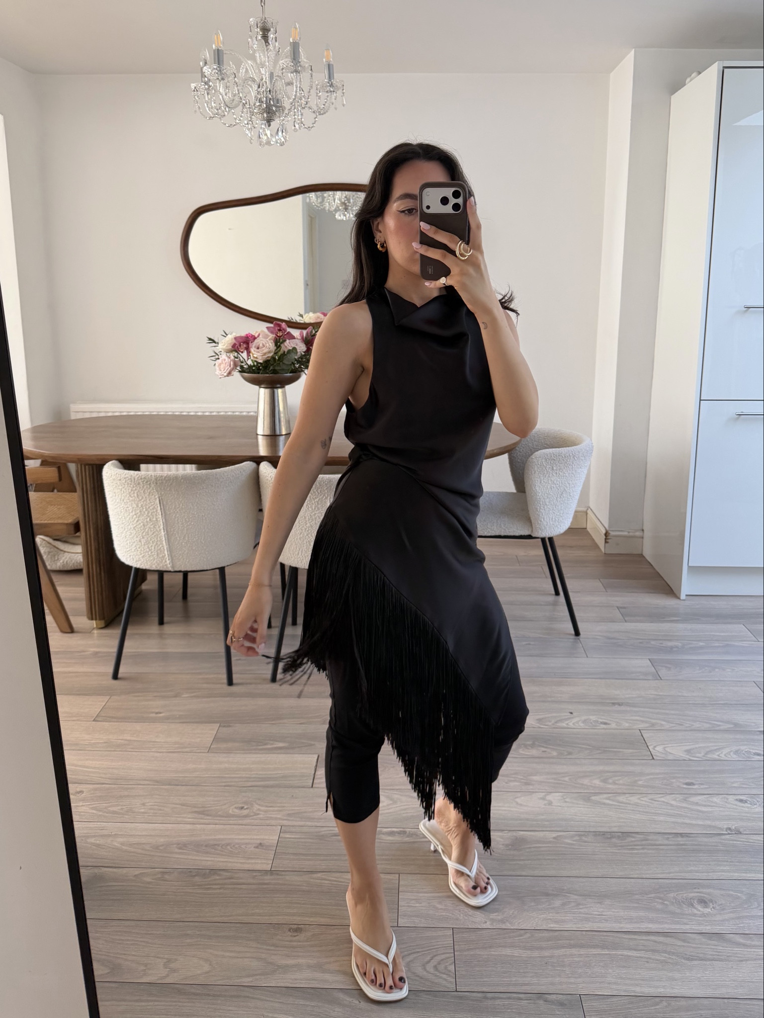 Fringe top, tassel top, satin top, zara, capri pants, Capri trousers, asos

#LTKuk #LTKpetite #LTKspring