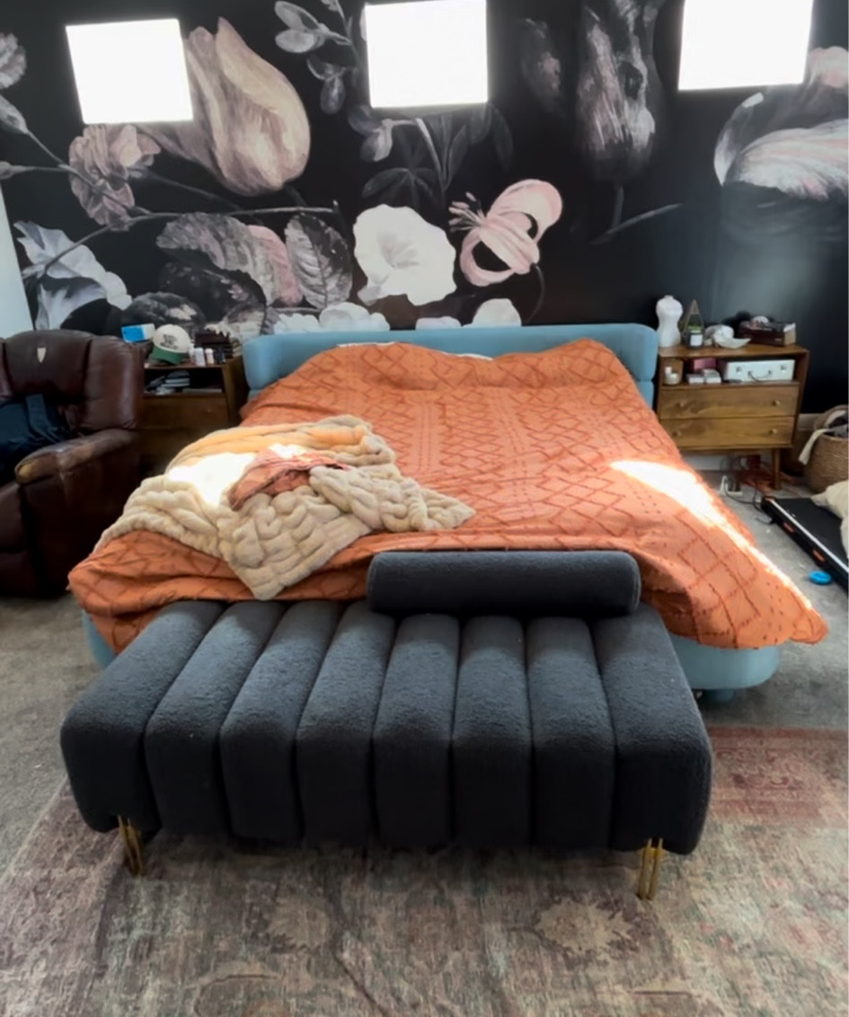 My ottoman ✨ love that it gives extra storage!! 

#LTKSeasonal #LTKHome #LTKStyleTip