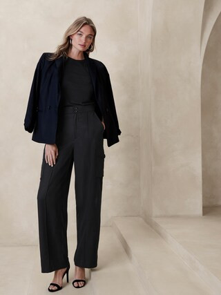TENCEL&amp;#153 Wide-Leg Pant | Banana Republic Factory