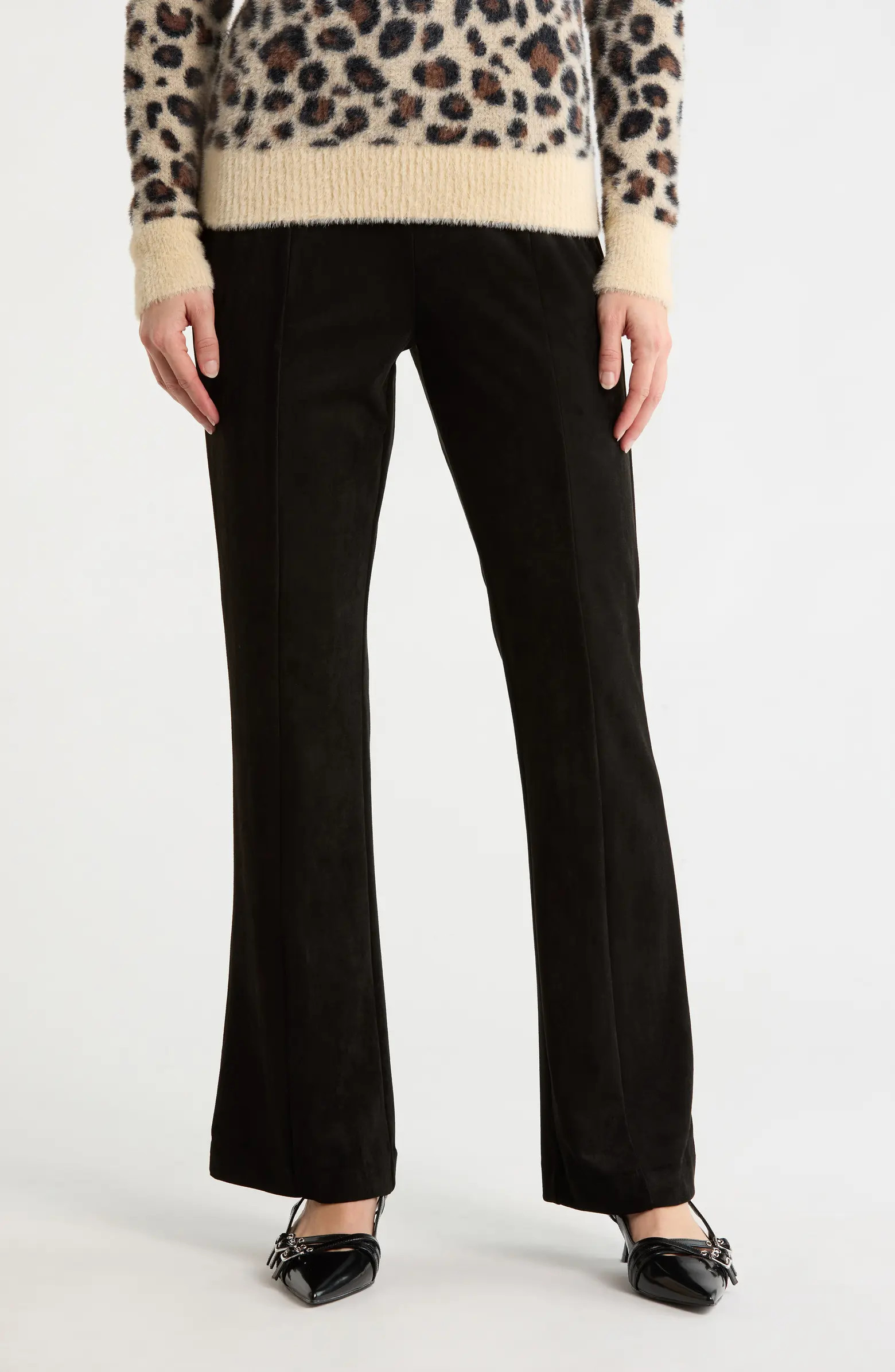 T Tahari Faux Suede Bootcut Pants | Nordstromrack | Nordstrom Rack