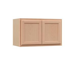 Recessed Panel 30 in. W x 12 in. D x 18 in. H Assembled Wall Bridge Kitchen Cabinet in Unfinished | The Home Depot