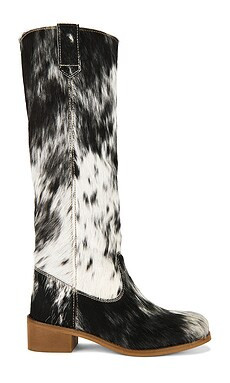 Dico Copenhagen Ann Gaucho Boot in Black & White from Revolve.com | Revolve Clothing (Global)