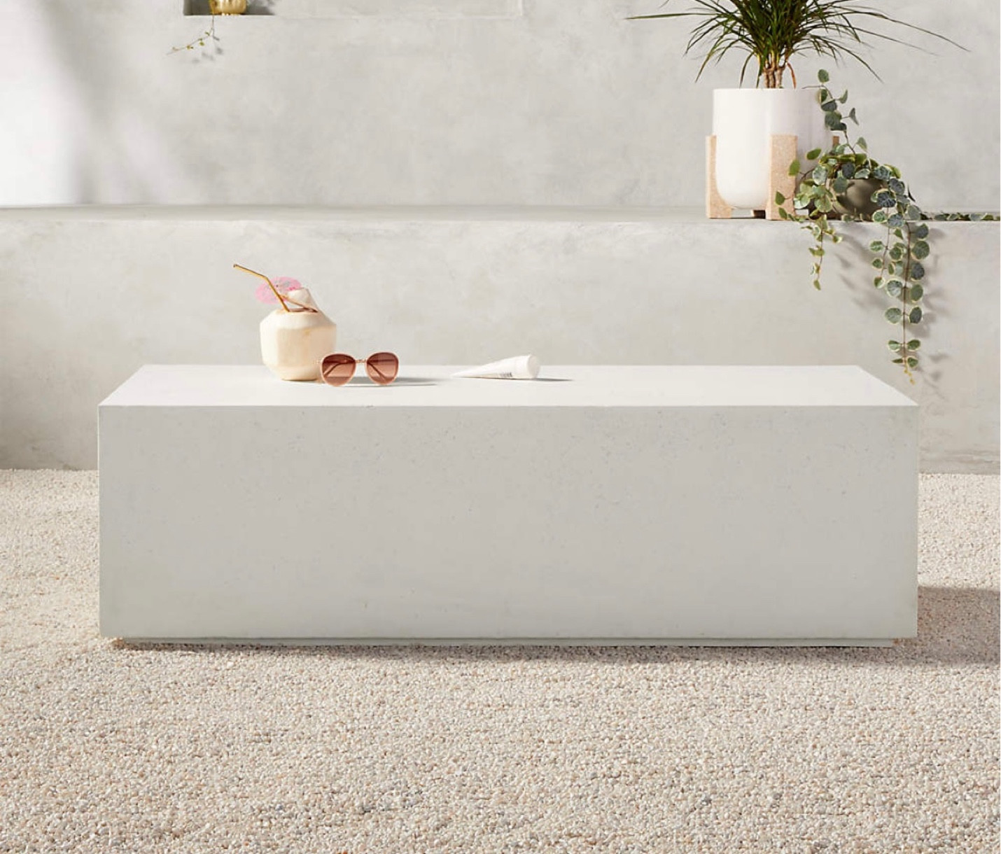 Outdoor Ivory Concrete Coffee Table 



#LTKhome #LTKSeasonal #LTKFind