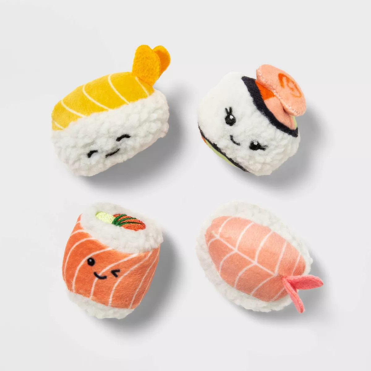 Smiling Sushi Flush Cat Toy - 4pk - Boots & Barkley™ | Target