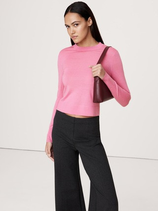 Lightweight Merino Crew-Neck Sweater | Banana Republic (US)