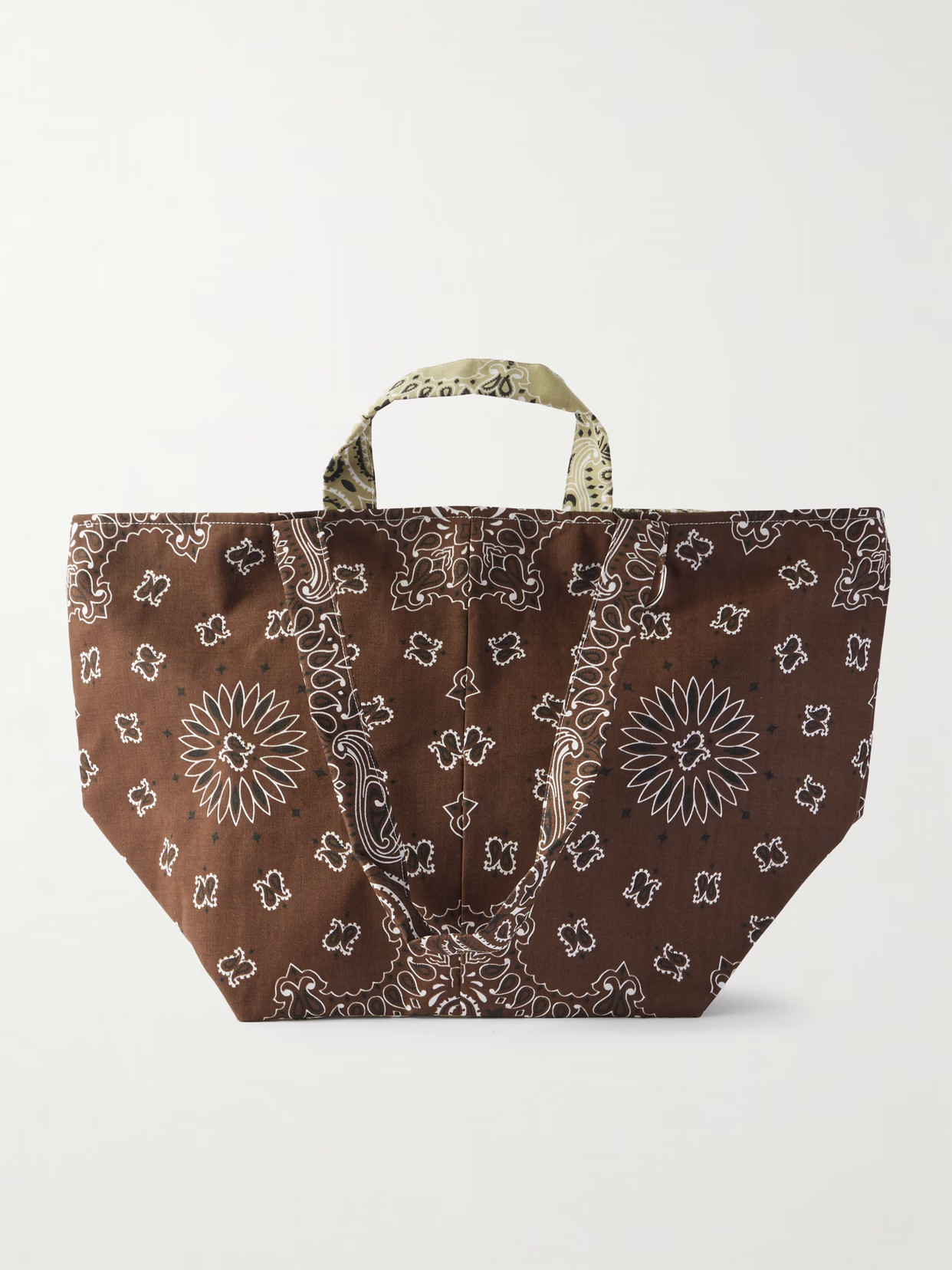 CALL IT BY YOUR NAME - Bandana-print Cotton-canvas Tote - Brown | NET-A-PORTER (US)