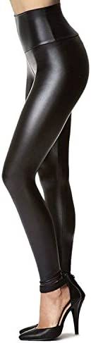 Amazon.com: Tagoo Women's Stretchy Faux Leather Leggings Pants, Sexy Brown High Waisted Tights : ... | Amazon (US)